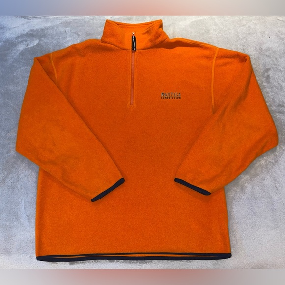 Orange Nautica Fleece - Picture 1 of 5
